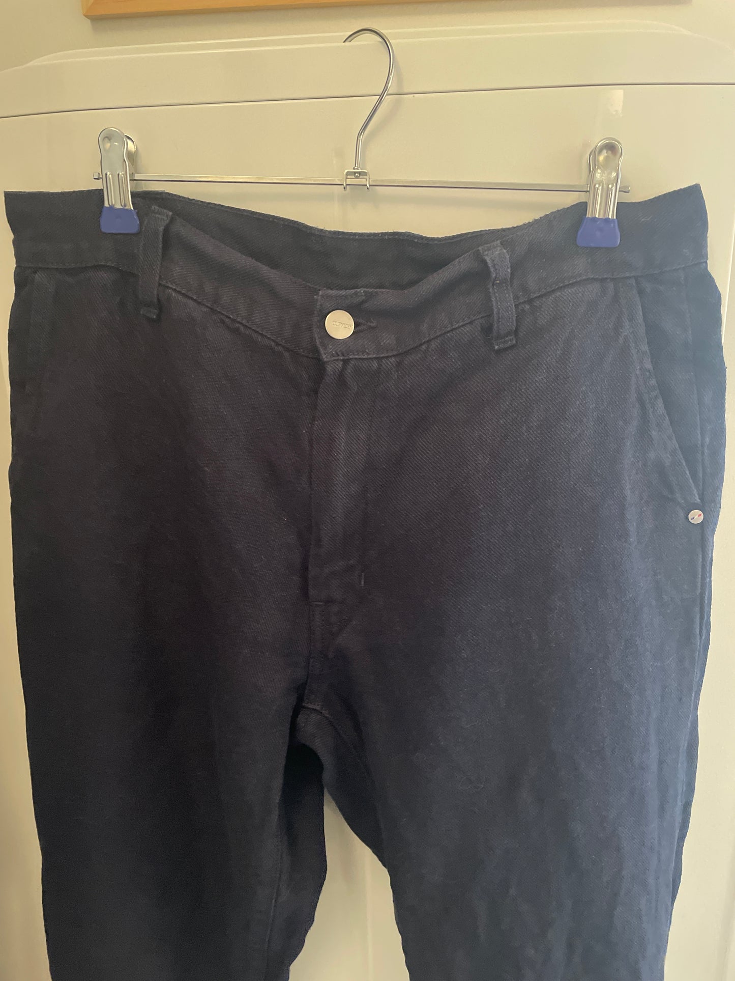 Chino droit ajusté en jean 100% lin français - Ernest