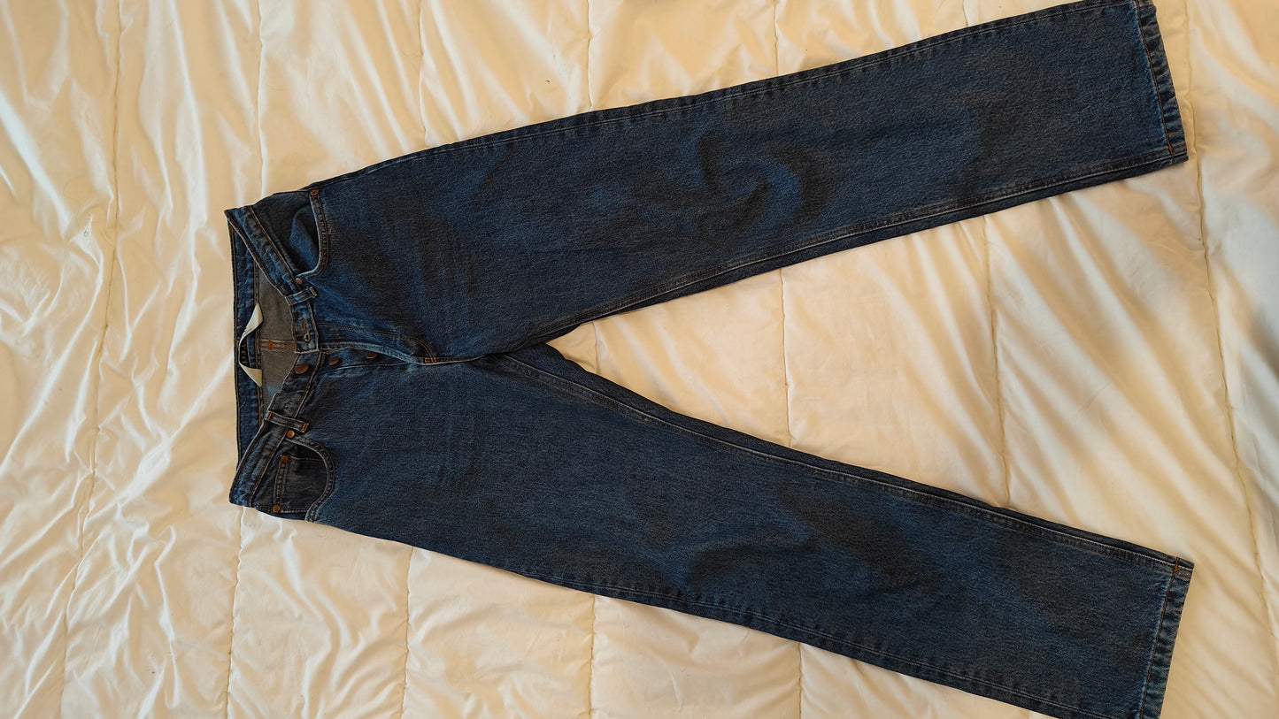 Jean droit taille haute stonewashed - Apolline
