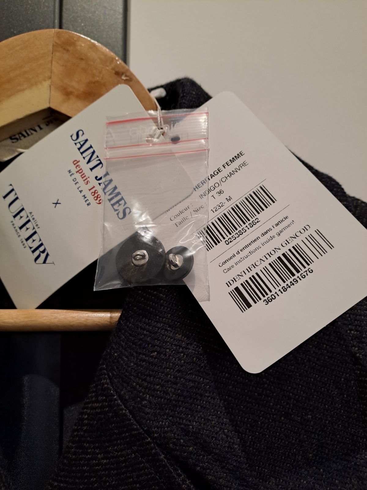 Caban femme chanvre et laine – SAINT JAMES x Atelier TUFFERY – Héritage