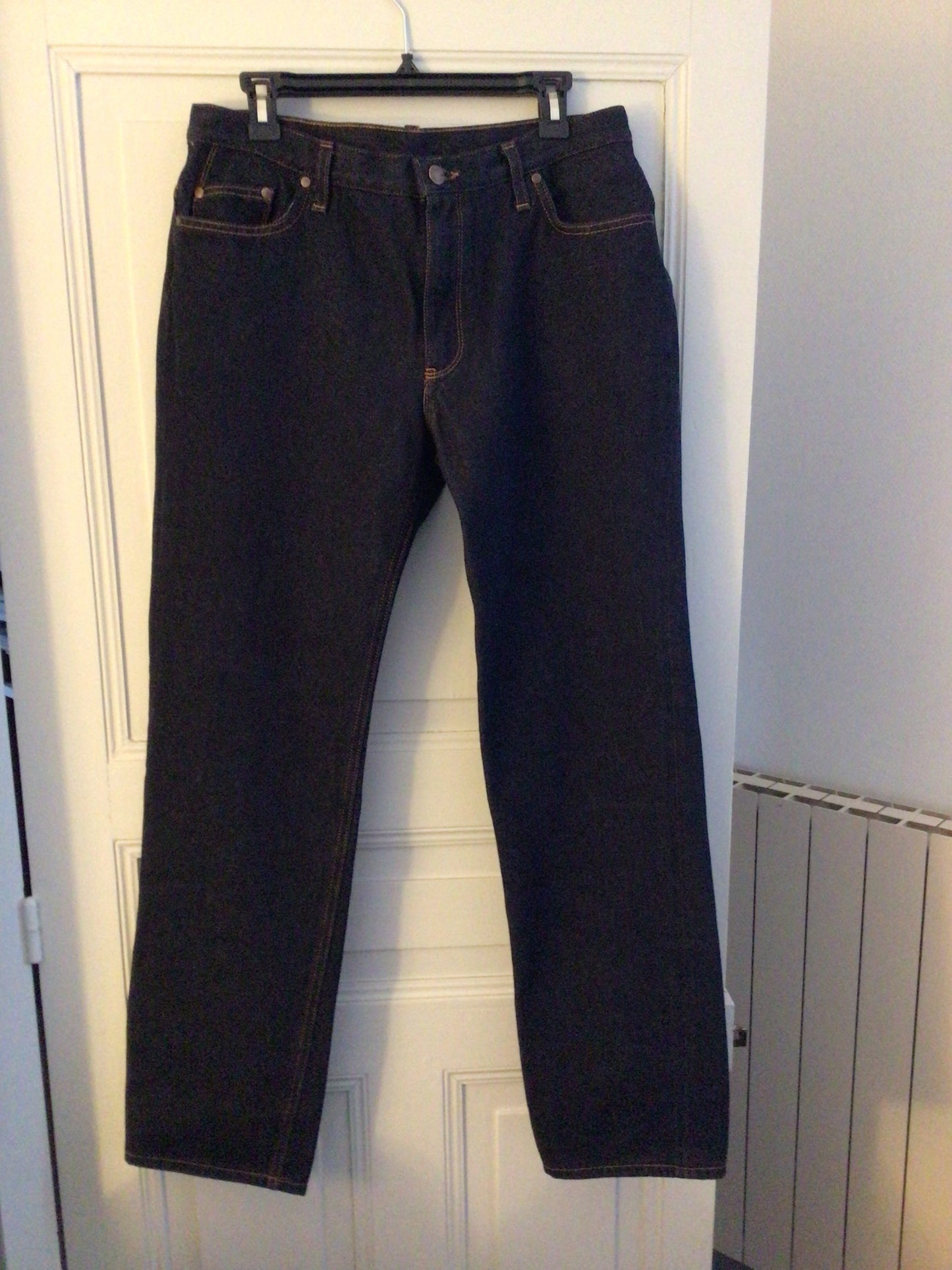 Jean droit taille haute laine – SAINT JAMES x Atelier TUFFERY – Apolline