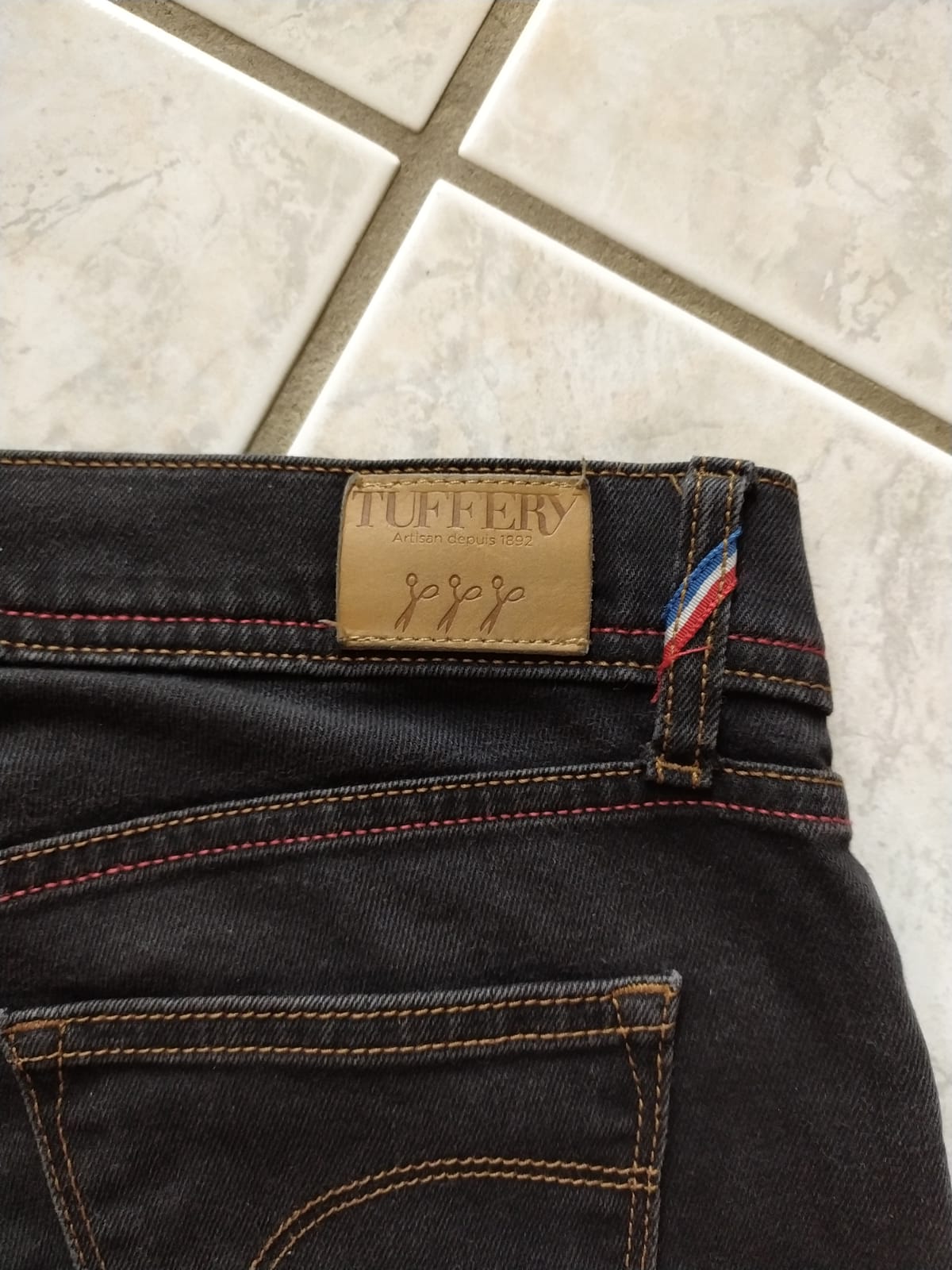 Jean slim taille standard Noir - Mathilde
