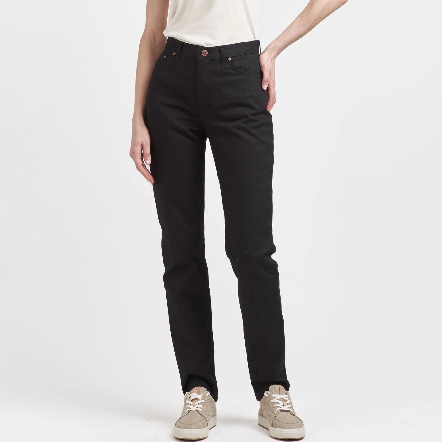 Jean femme Mom Taille Haute Noir - MARTHE