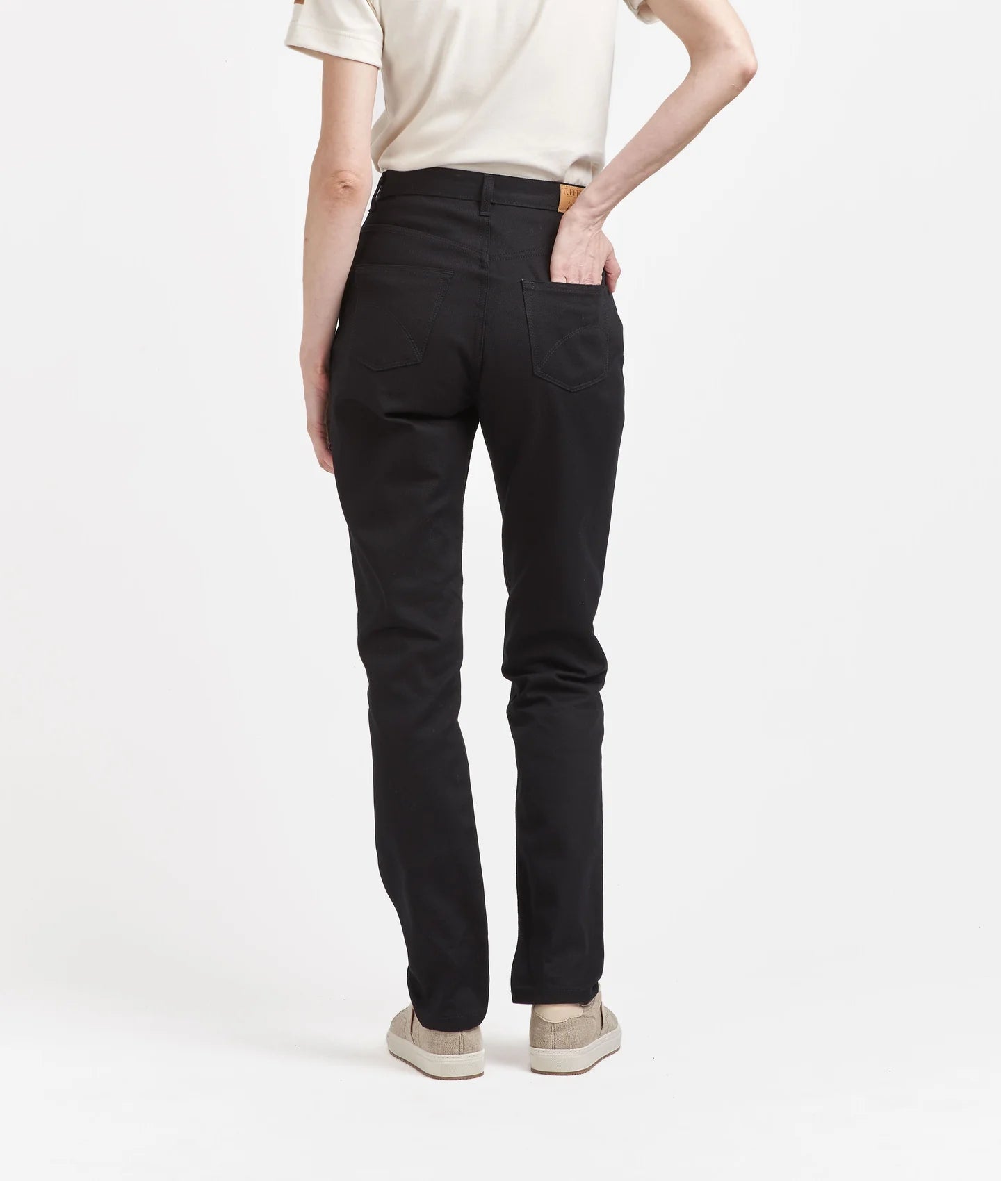 Jean femme Mom Taille Haute Noir - MARTHE