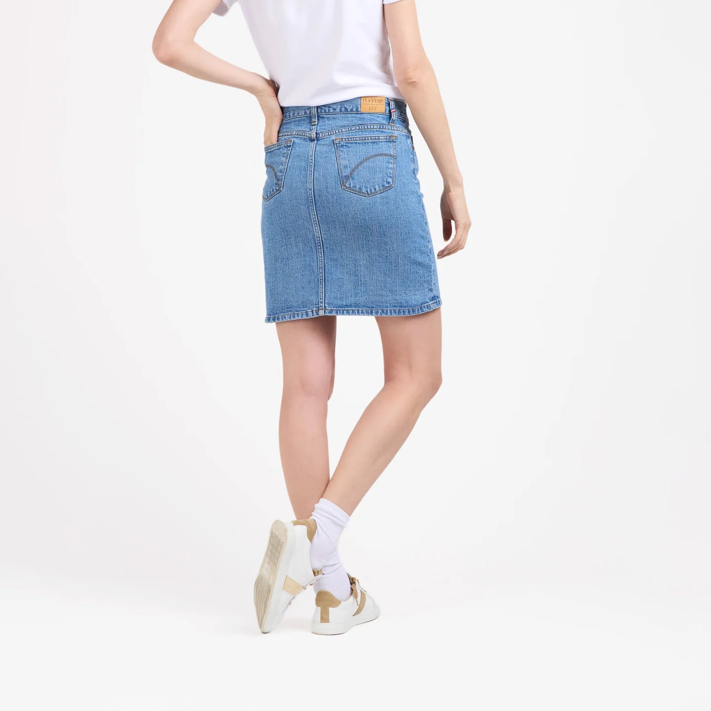 Mini jupe en jean clair - Fanny