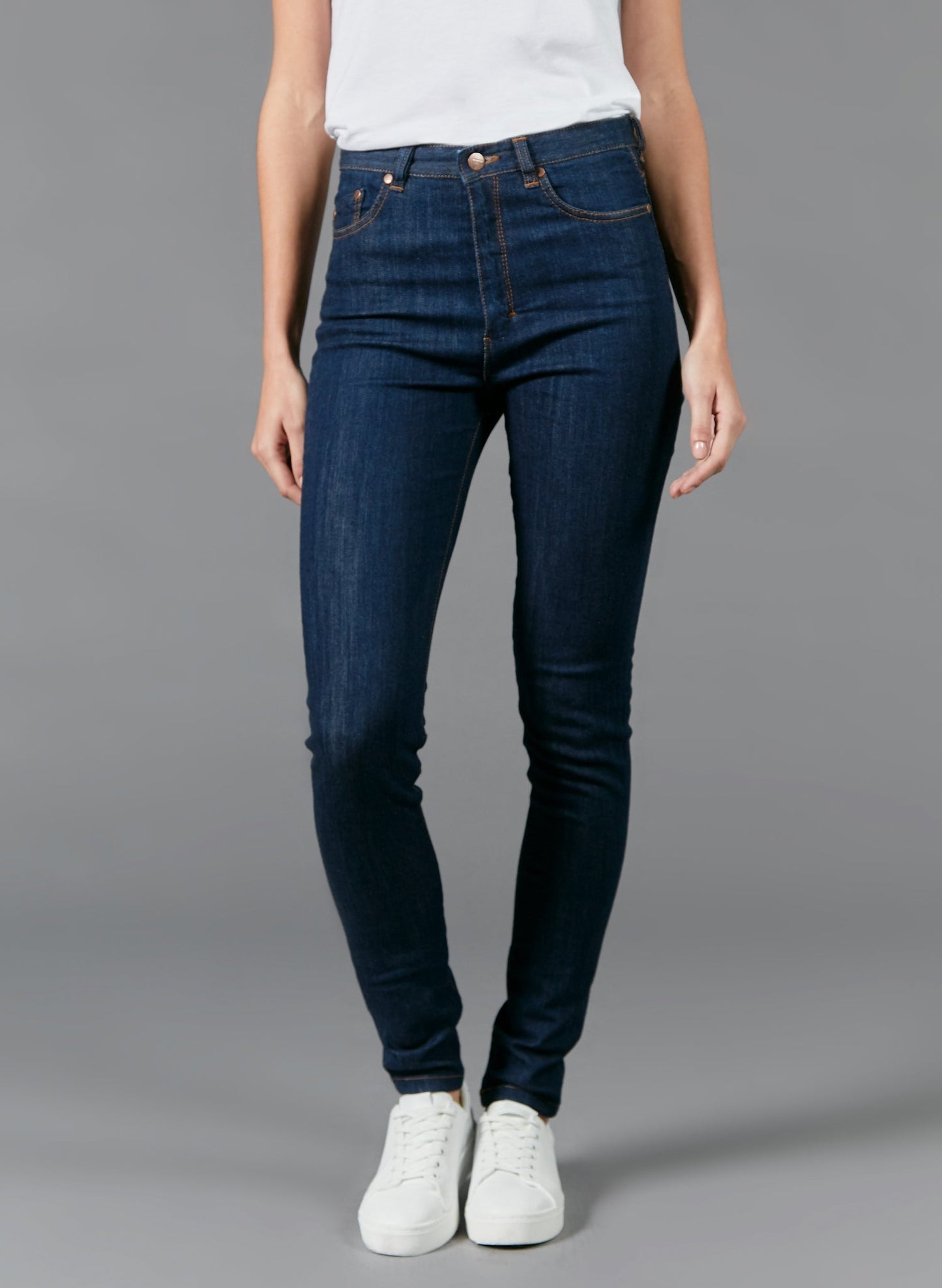 Jean slim taille haute Coton Bio - Marianne