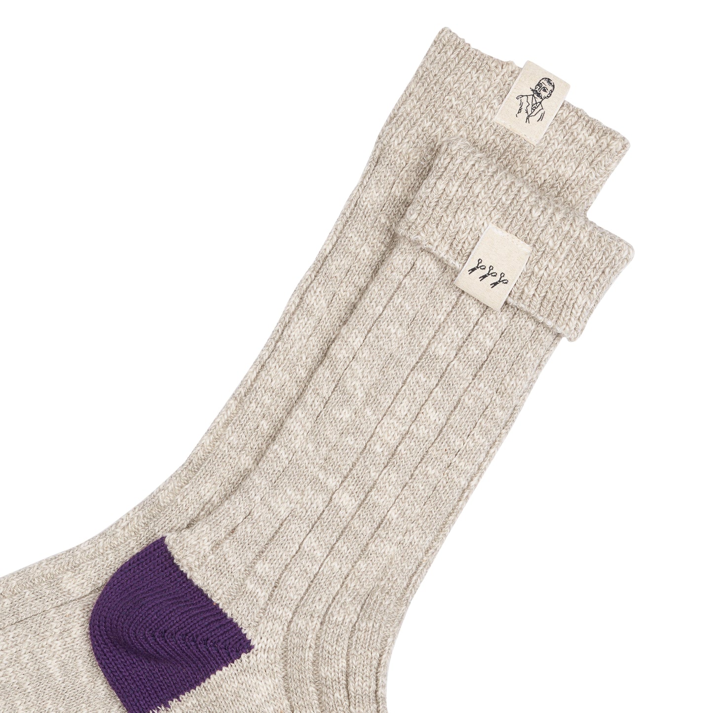 Chaussettes épaisses unisexes grises