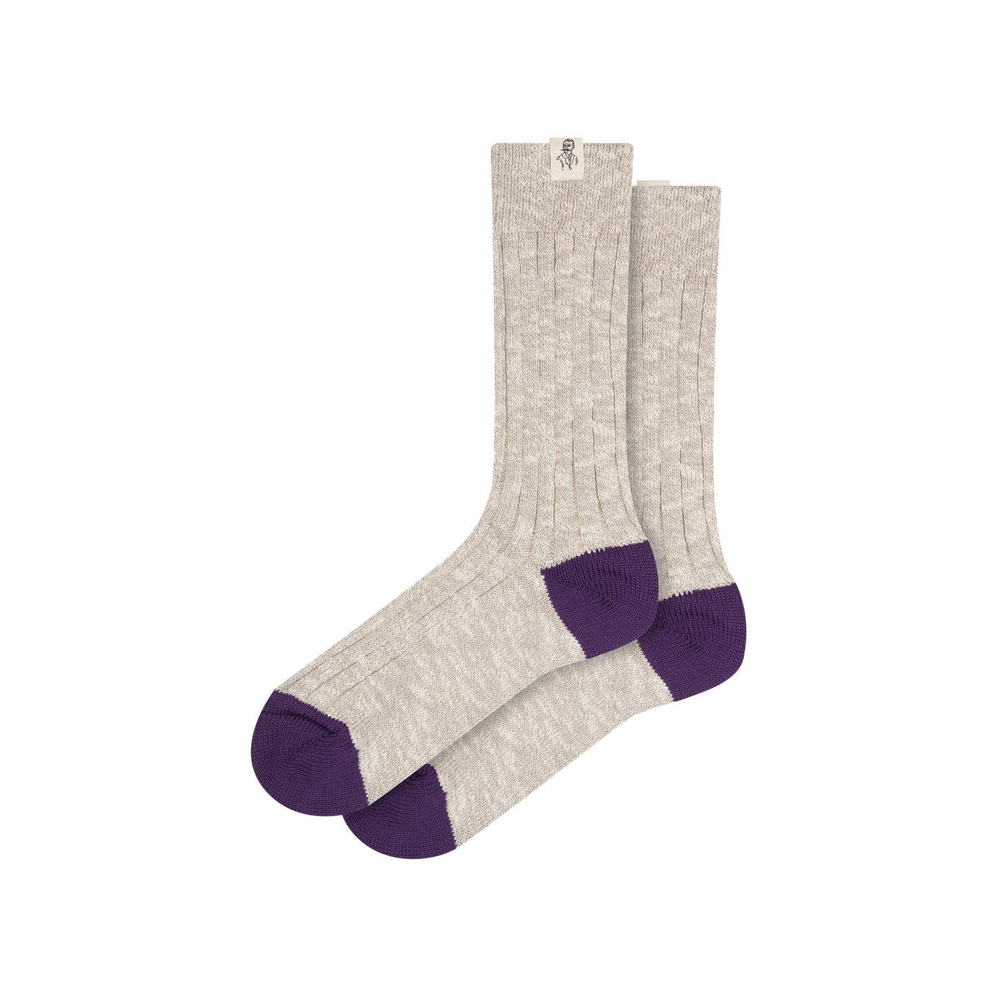 Chaussettes épaisses unisexes grises