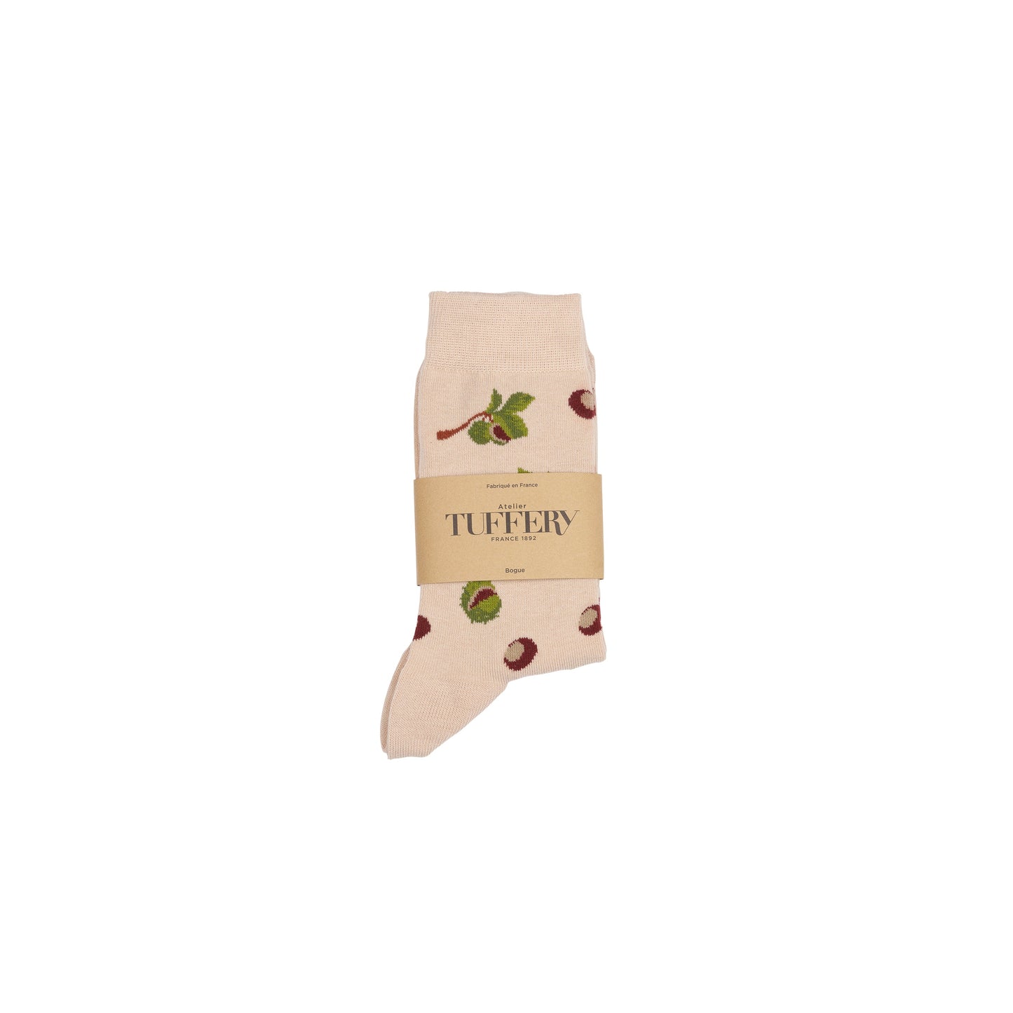 Chaussettes fines unisexes beiges