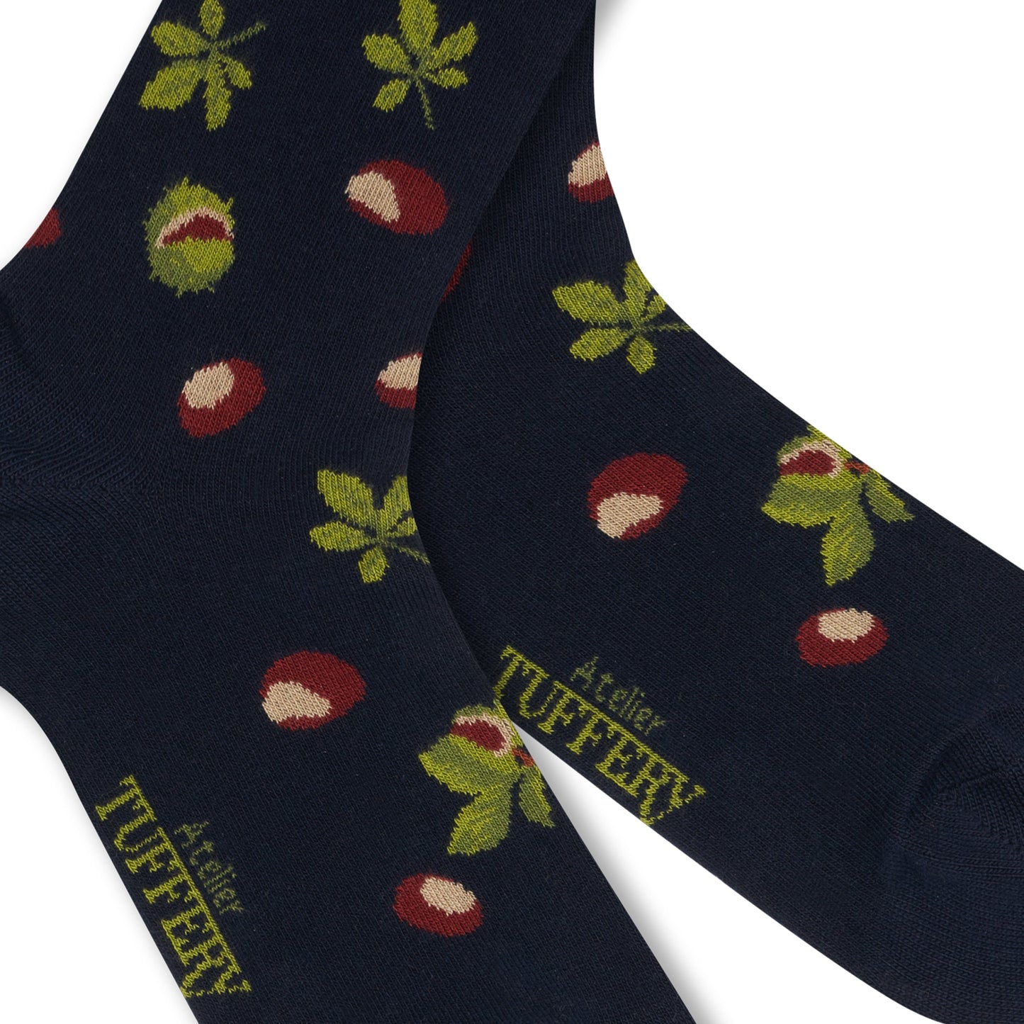 Chaussettes fines unisexes bleues