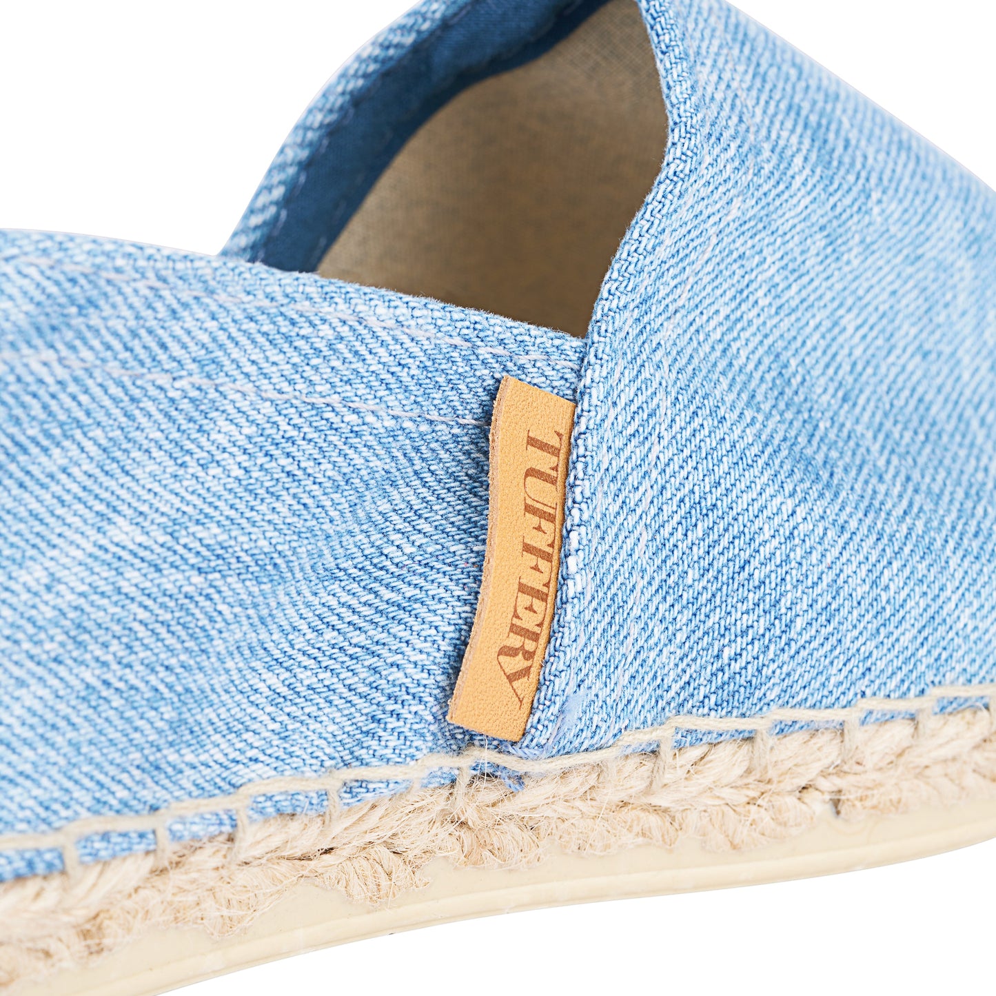 Espadrille unisexe en jean clair