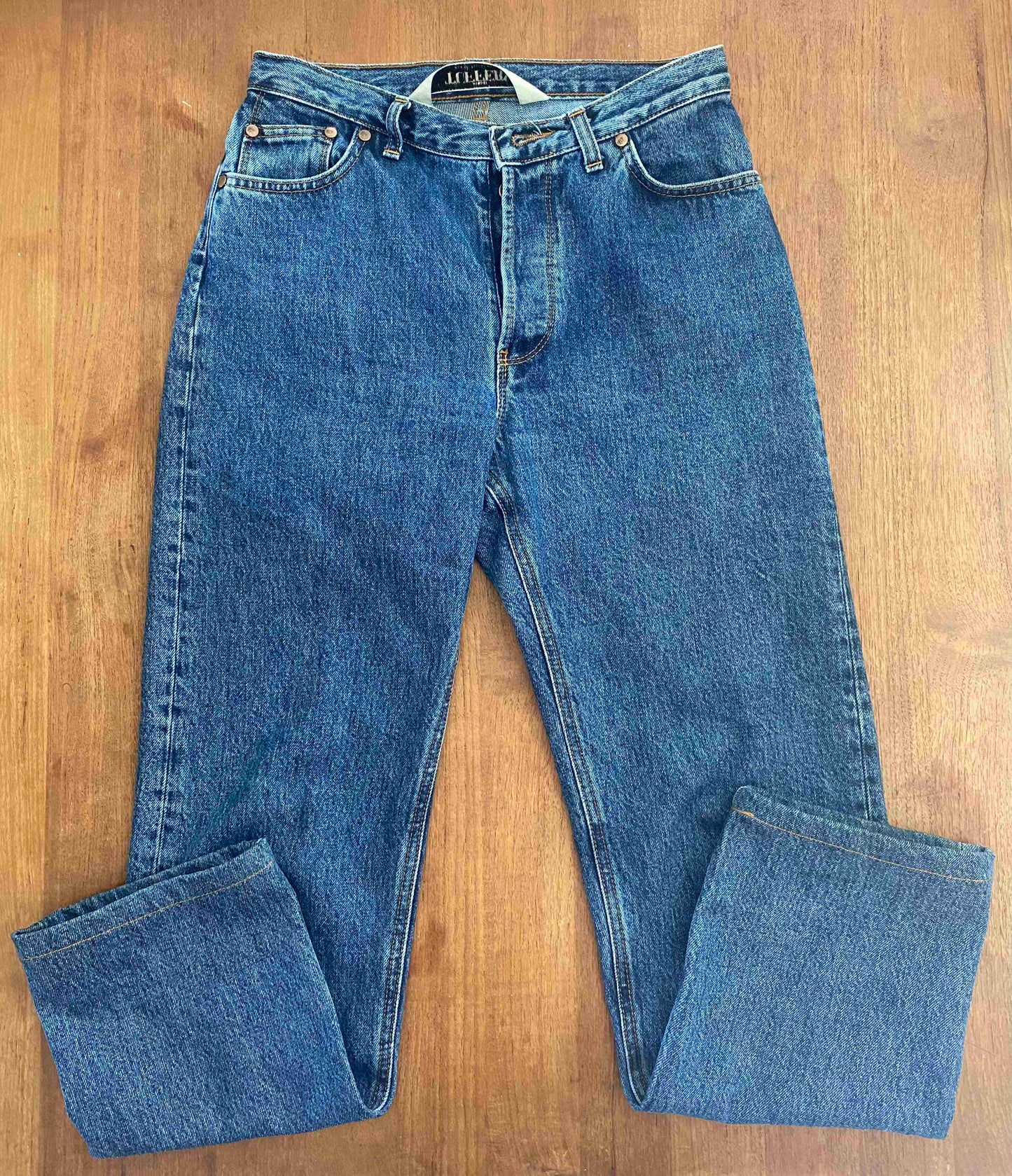 Jean droit taille haute stonewashed - Apolline