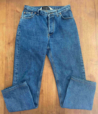 Jean droit taille haute stonewashed - Apolline