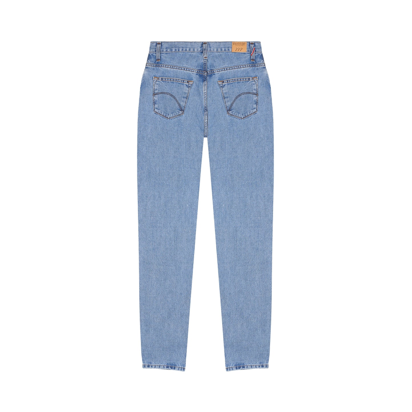 Clear high-waisted mom jeans - Marthe