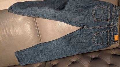 Jean droit taille haute stonewashed - Apolline