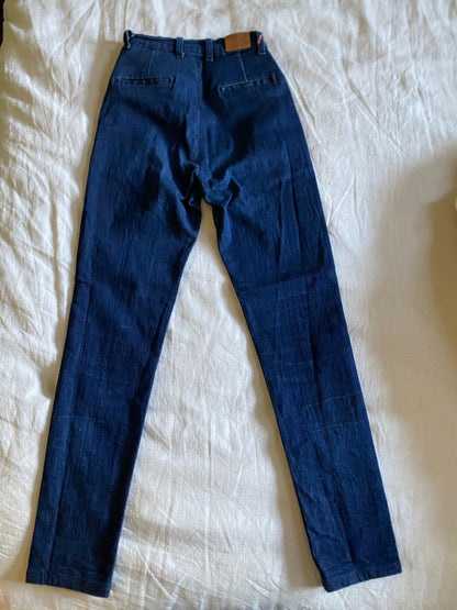 Chino ajusté taille haute Brut Coton Bio - Léonie