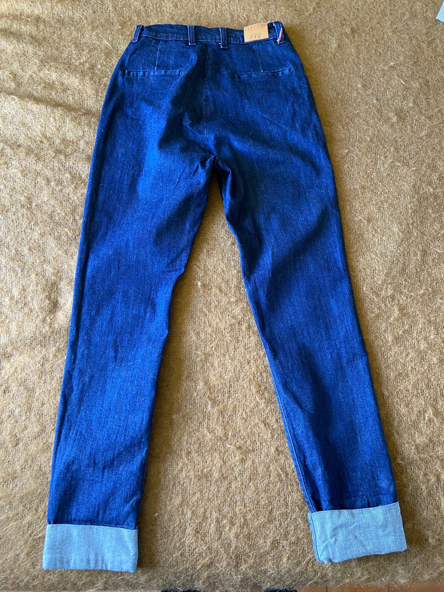 Chino ajusté taille haute Brut Coton Bio - Léonie