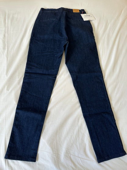 Chino ajusté taille haute Brut Coton Bio - Léonie