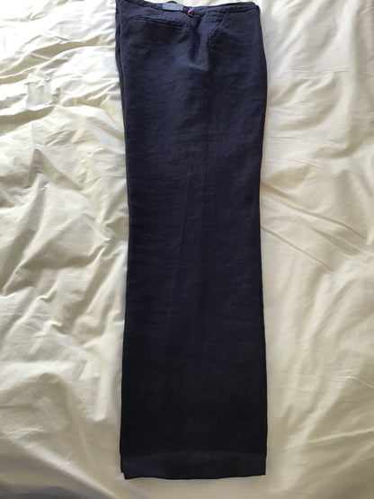 Chino ajusté taille haute Alpine 100% Lin Français - Léonie