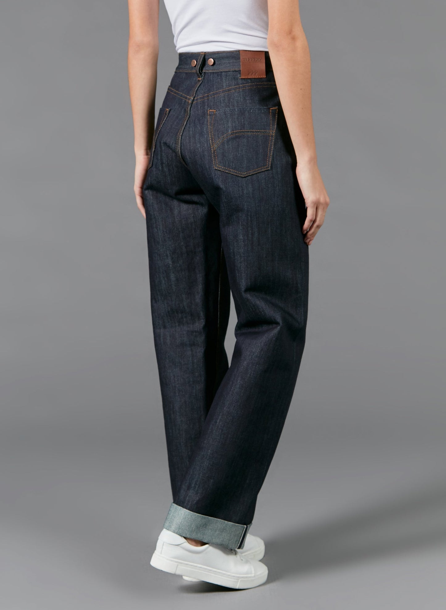Jean large taille haute Selvedge - Désiré