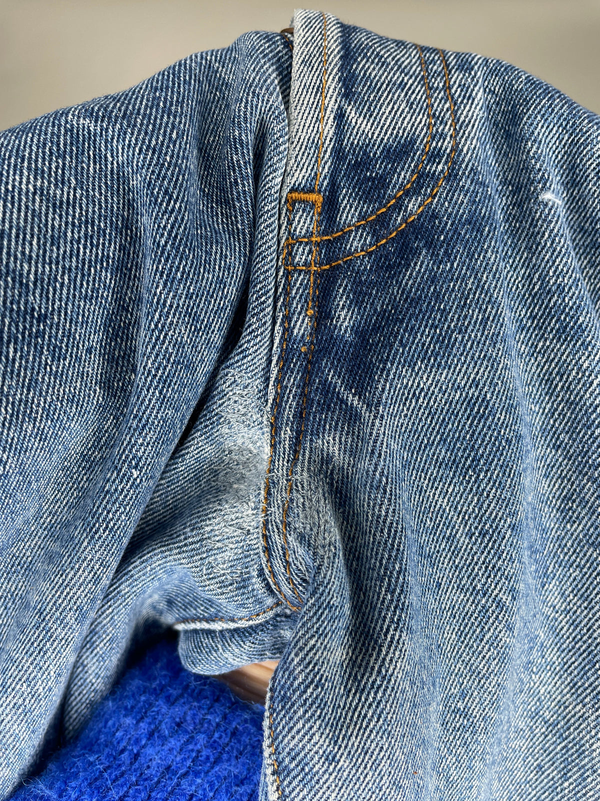 Jean homme droit taille haute Stonewashed - Célestin