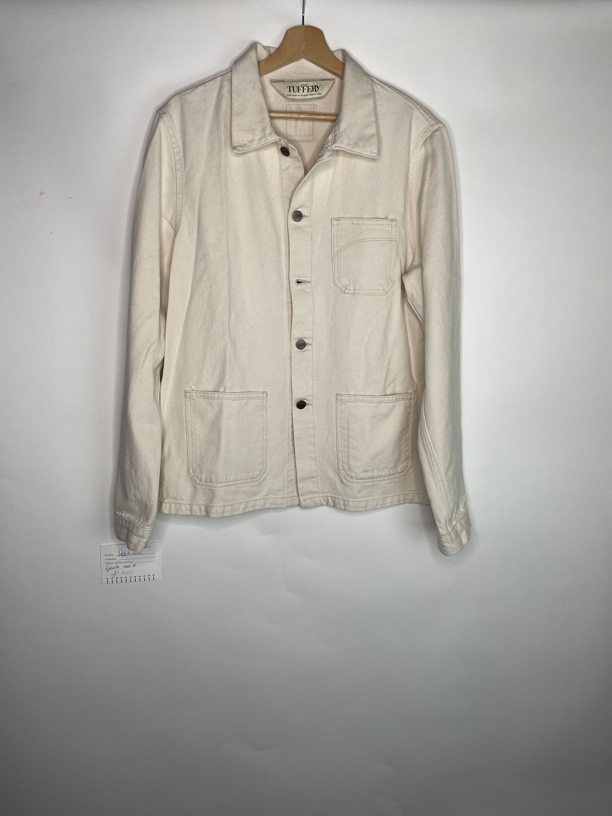 Veste unisexe en jean Écru - Méjean