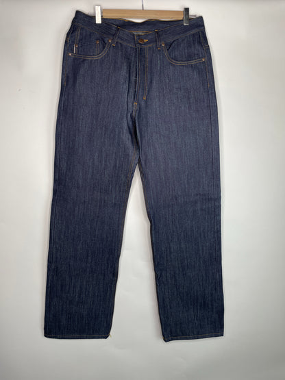 Jean large taille haute Selvedge - Désiré