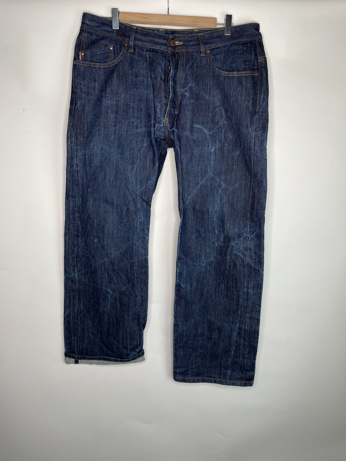 Jean large taille haute Selvedge - Désiré
