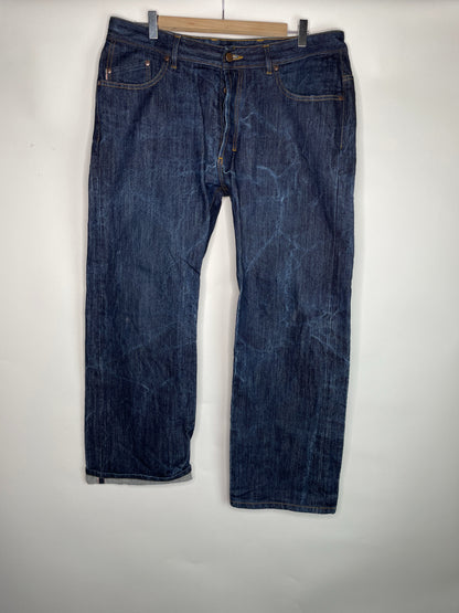 Jean large taille haute Selvedge - Désiré