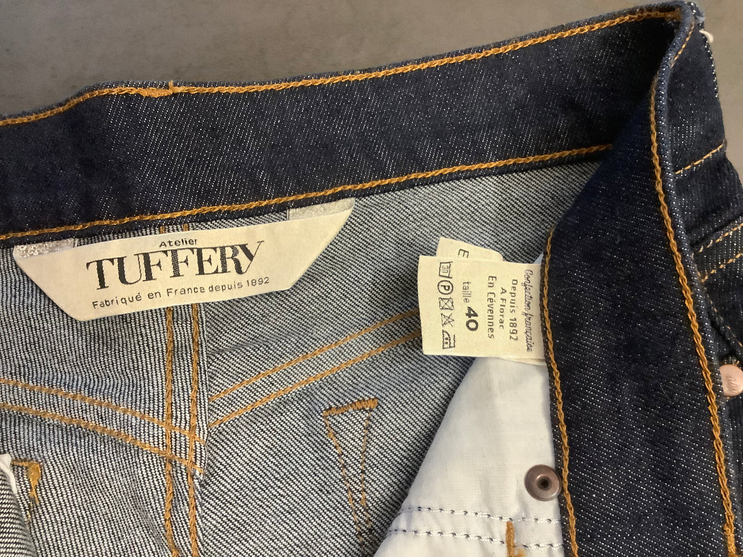 Jean droit taille haute Flex brut - Célestin