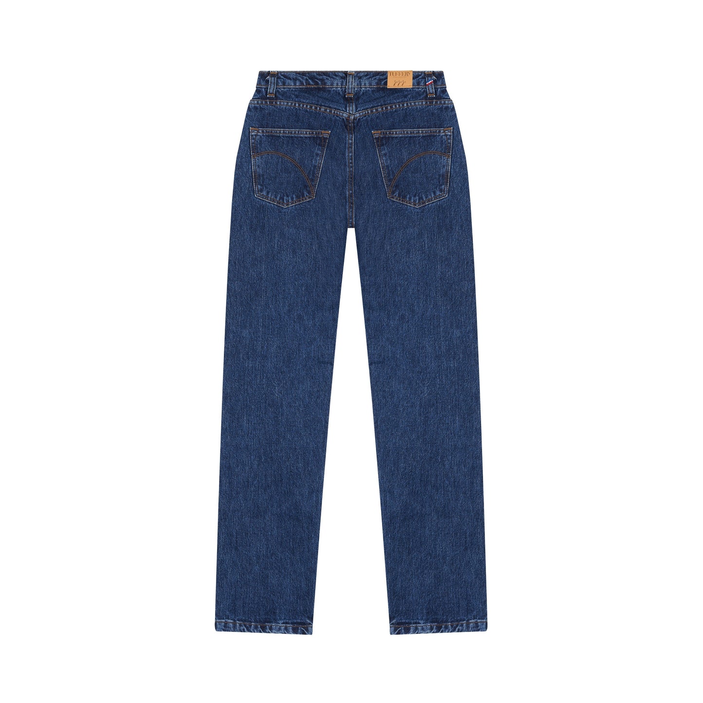 Jean droit taille haute stonewashed - Apolline