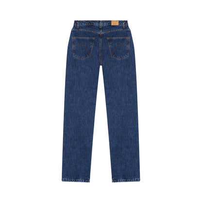 Jean droit taille haute stonewashed - Apolline
