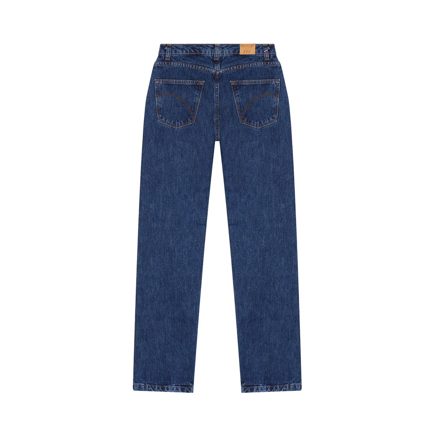 Jean droit taille haute stonewashed - Apolline