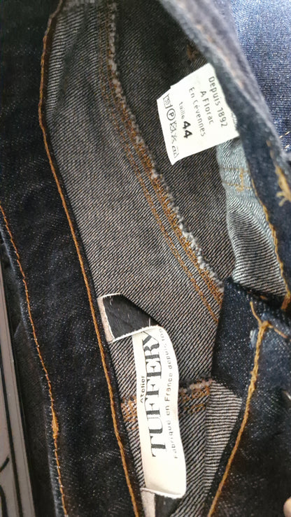 Jupe trapèze en jean brut – Juliette