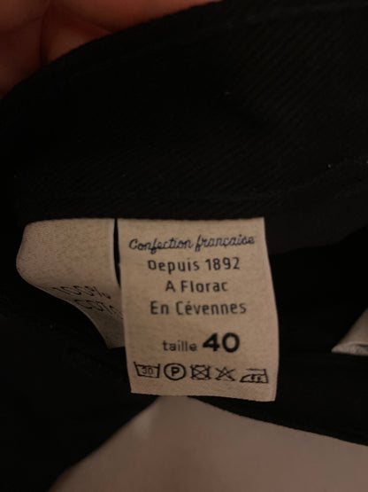 Jean femme droit taille haute Noir - Apolline