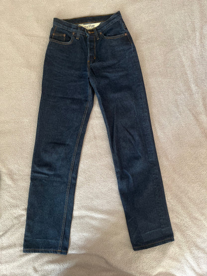 Jean femme droit taille haute Brut - Apolline