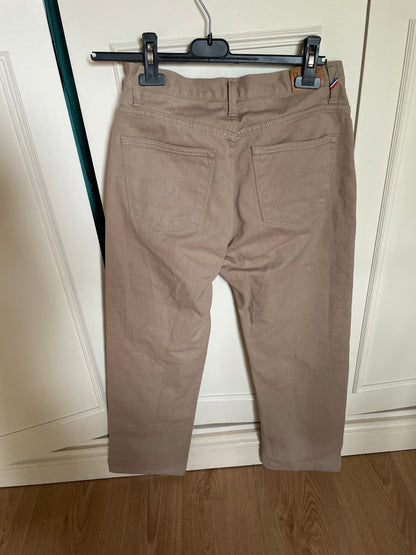 Jean droit taille haute beige - Apolline