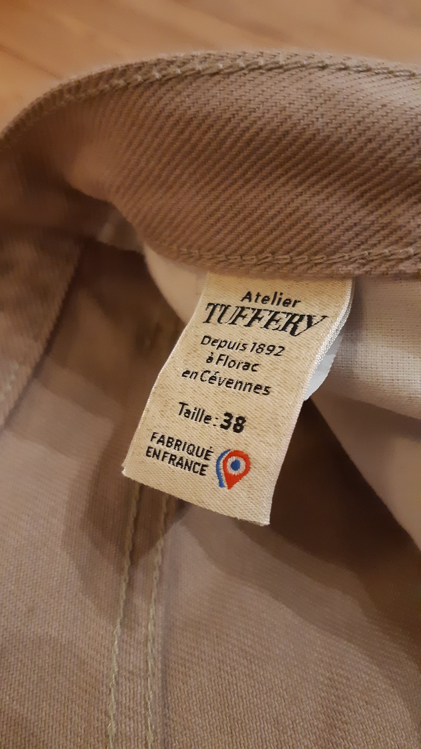 Jean droit taille haute beige - Apolline