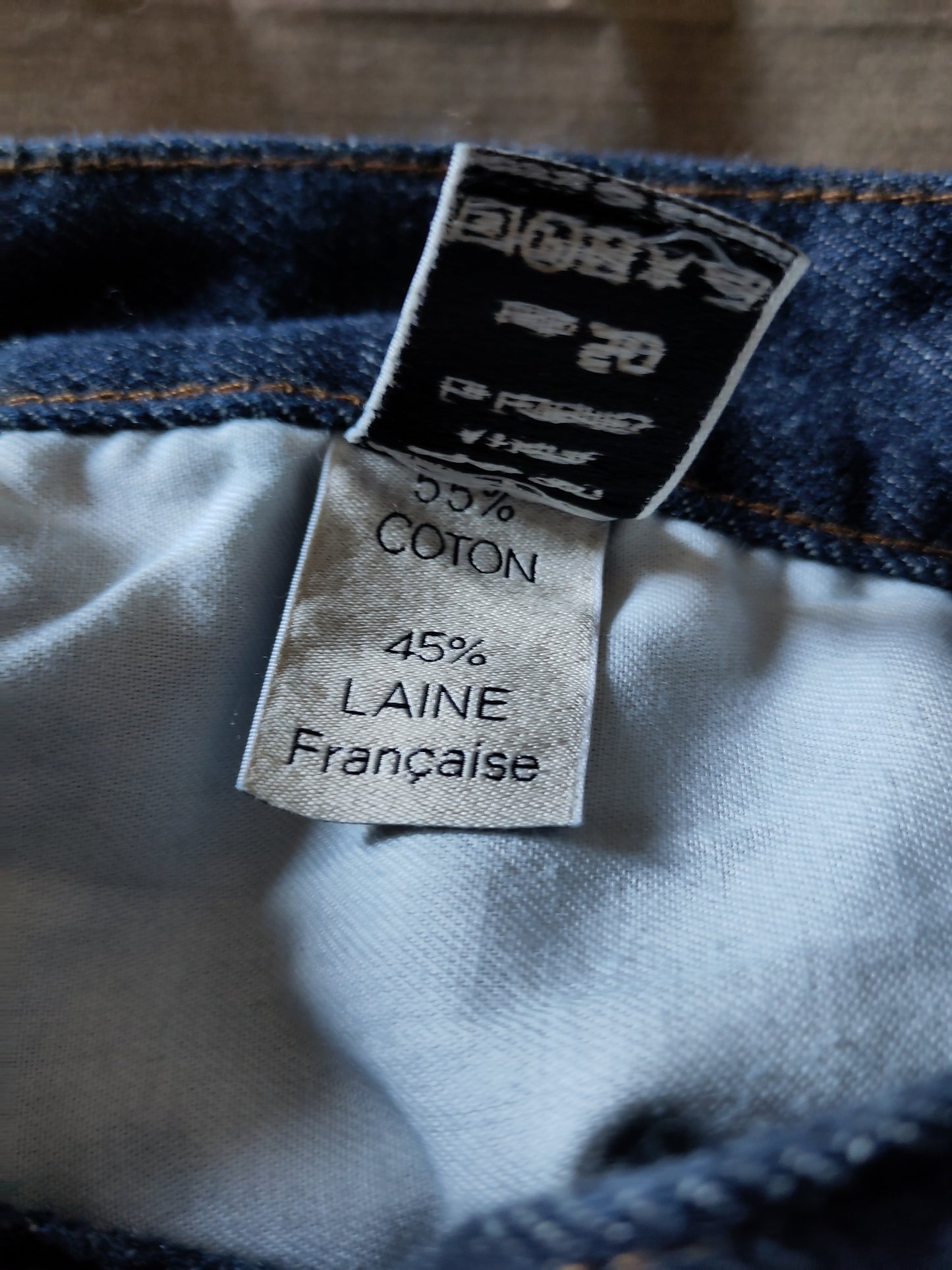 Jean mom taille haute Laine Française - Marthe