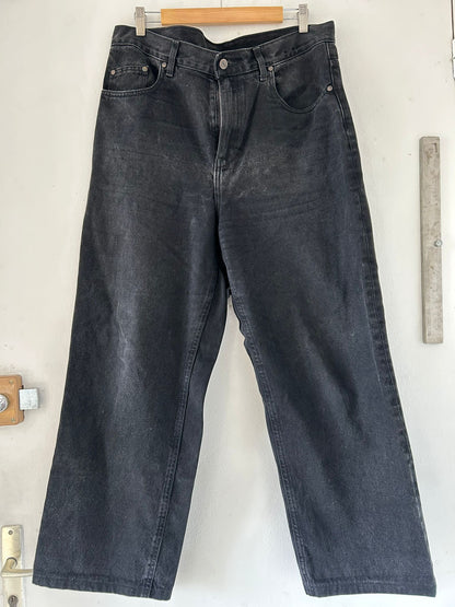 Jean femme baggy Noir Délavé - Gaspard