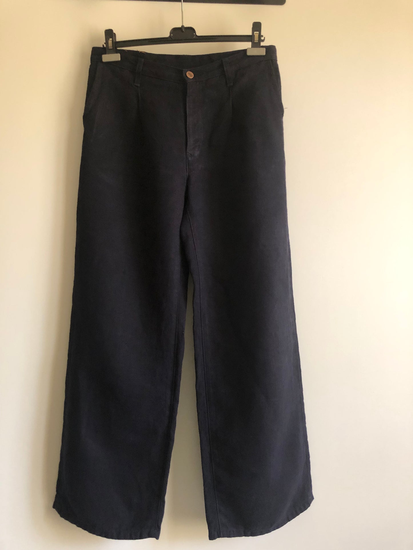 Pantalon femme droit taille haute 100% Lin - Gabi