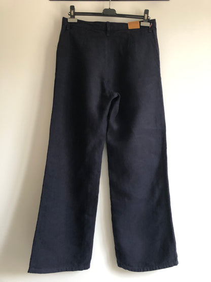 Pantalon femme droit taille haute 100% Lin - Gabi