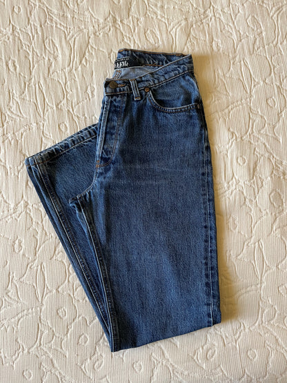 Jean droit taille haute stonewashed - Apolline