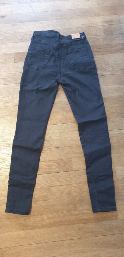 Jean slim Taille Haute Noir – Marianne