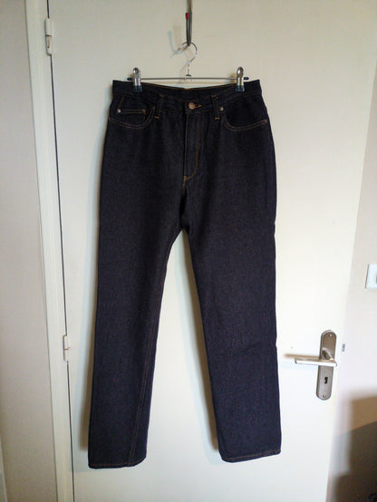 Jean droit taille haute laine – SAINT JAMES x Atelier TUFFERY – Apolline