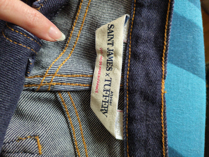 Jean droit taille haute laine – SAINT JAMES x Atelier TUFFERY – Apolline