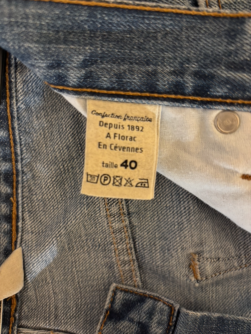 Jean mom taille haute Clair - Marthe