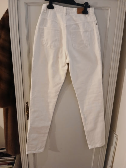 Jean mom taille haute blanc - Marthe
