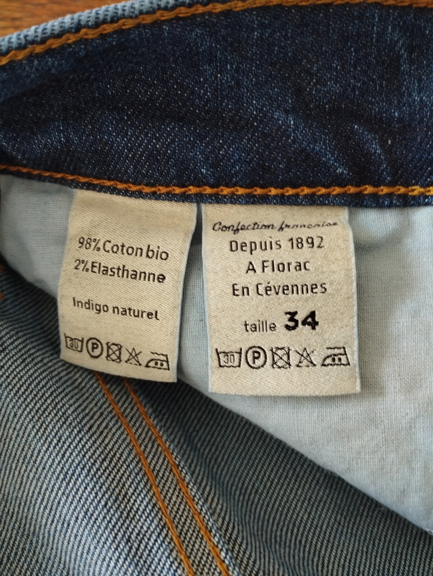 Jean femme flare taille semi-haute Stonewashed - Margot