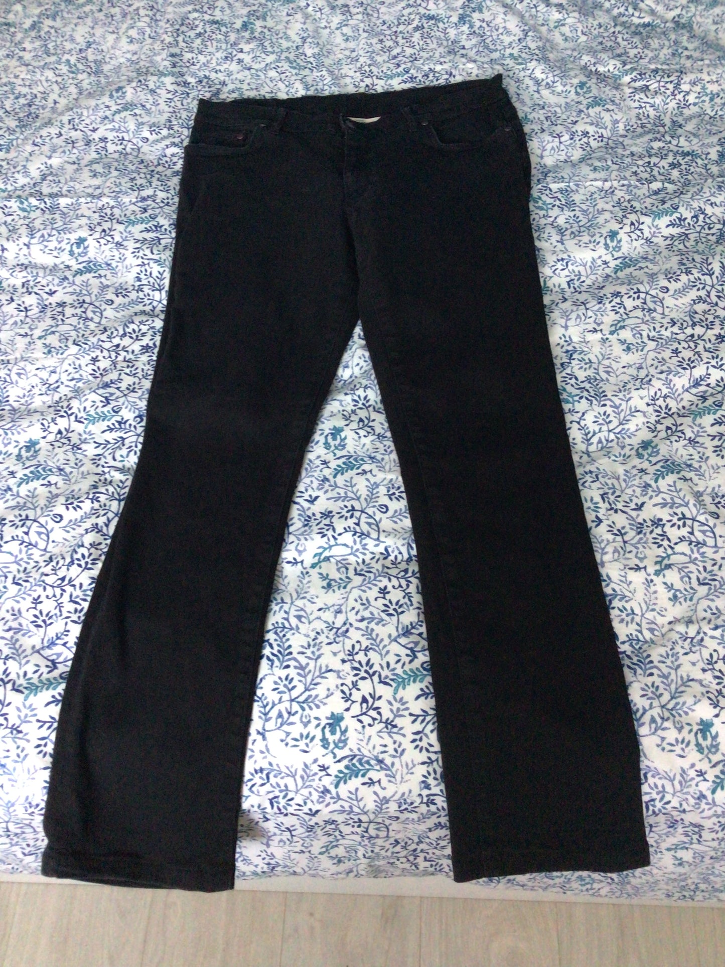 Jean droit ajusté Noir - Augusta