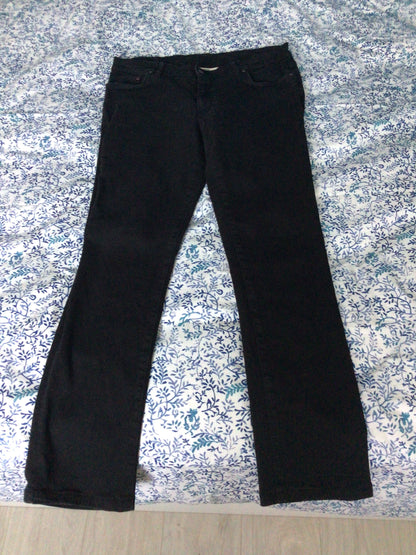 Jean droit ajusté Noir - Augusta